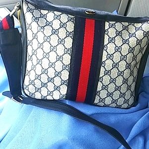 GUCCI Vintage Rare Ophidia GG monogram large crossbody